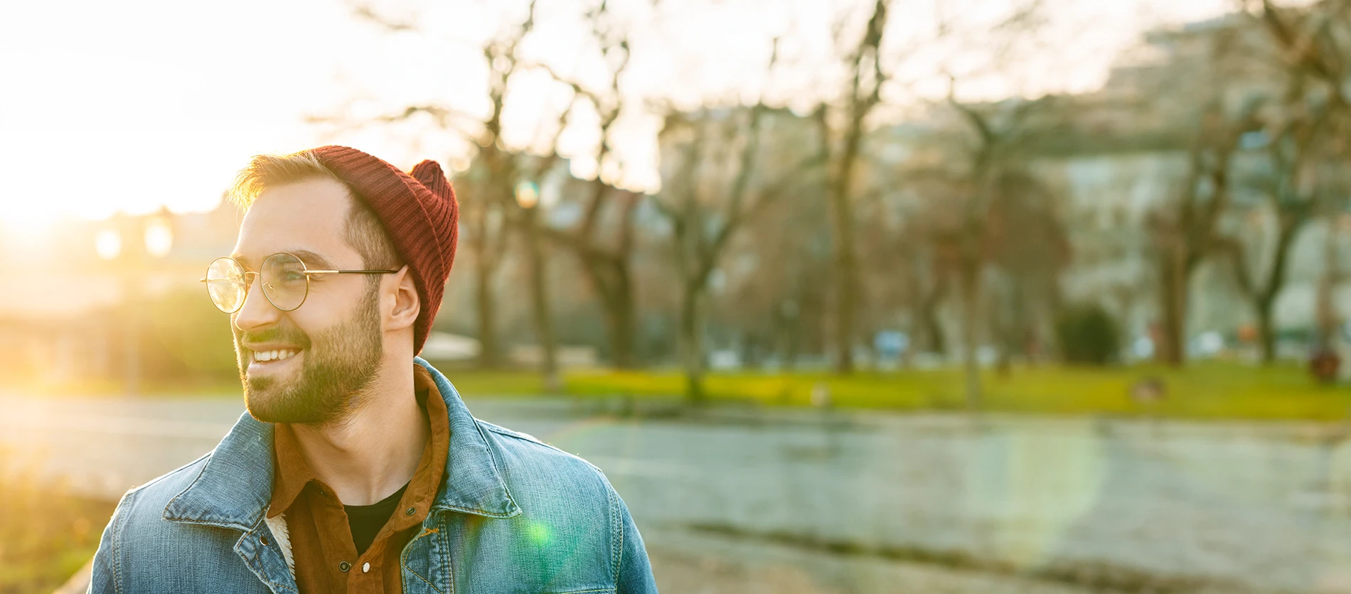 Man wearing glasses